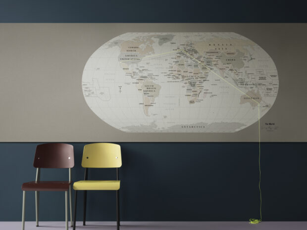 Bulletin Board 2182 WORLDMAP LR